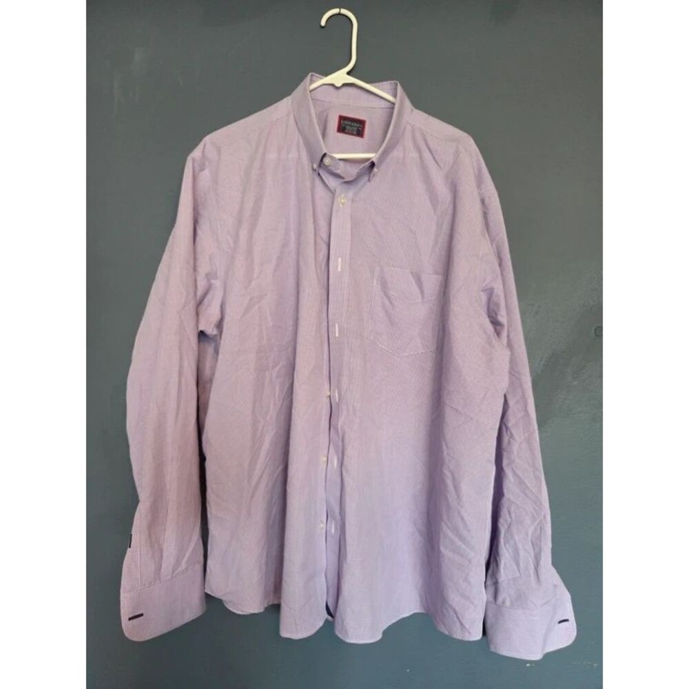 Mens 3xl untuckit purple dress shirt